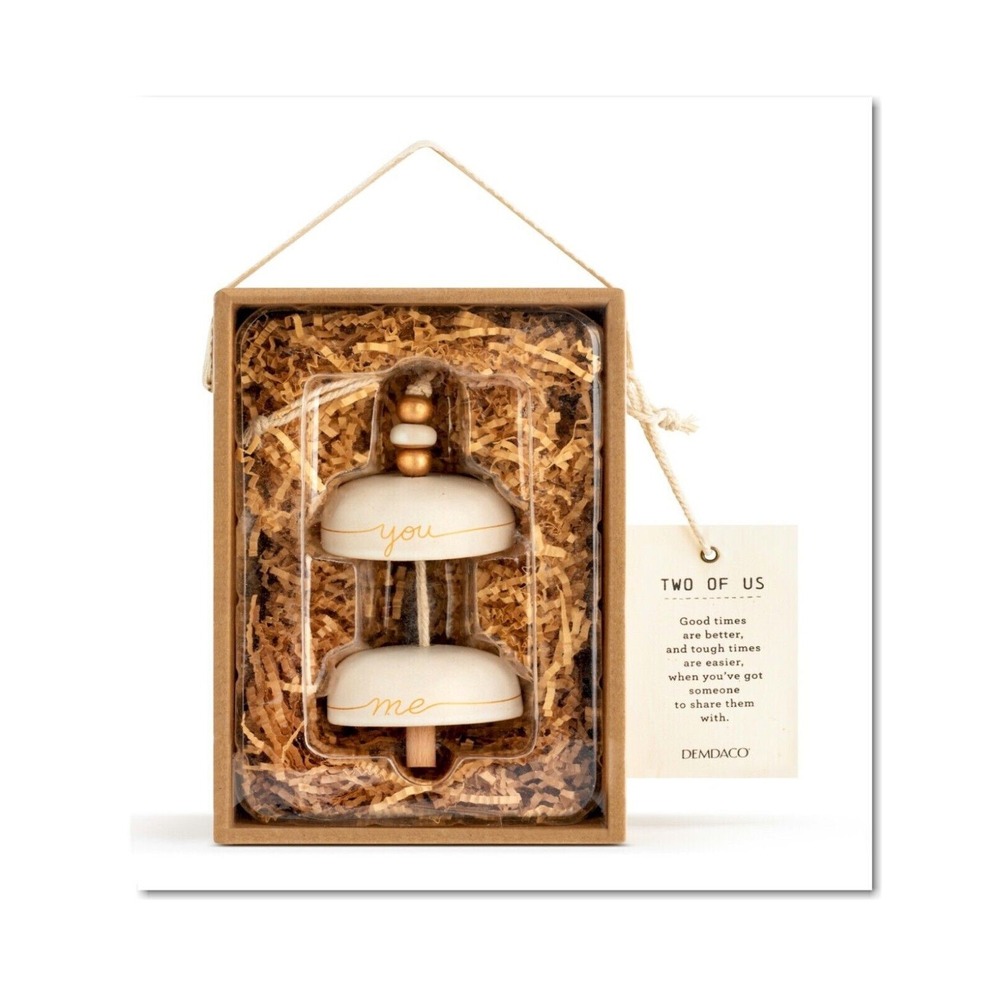 DEMDACO Inspired Two of Us Bell - New Love Wedding Gift Love